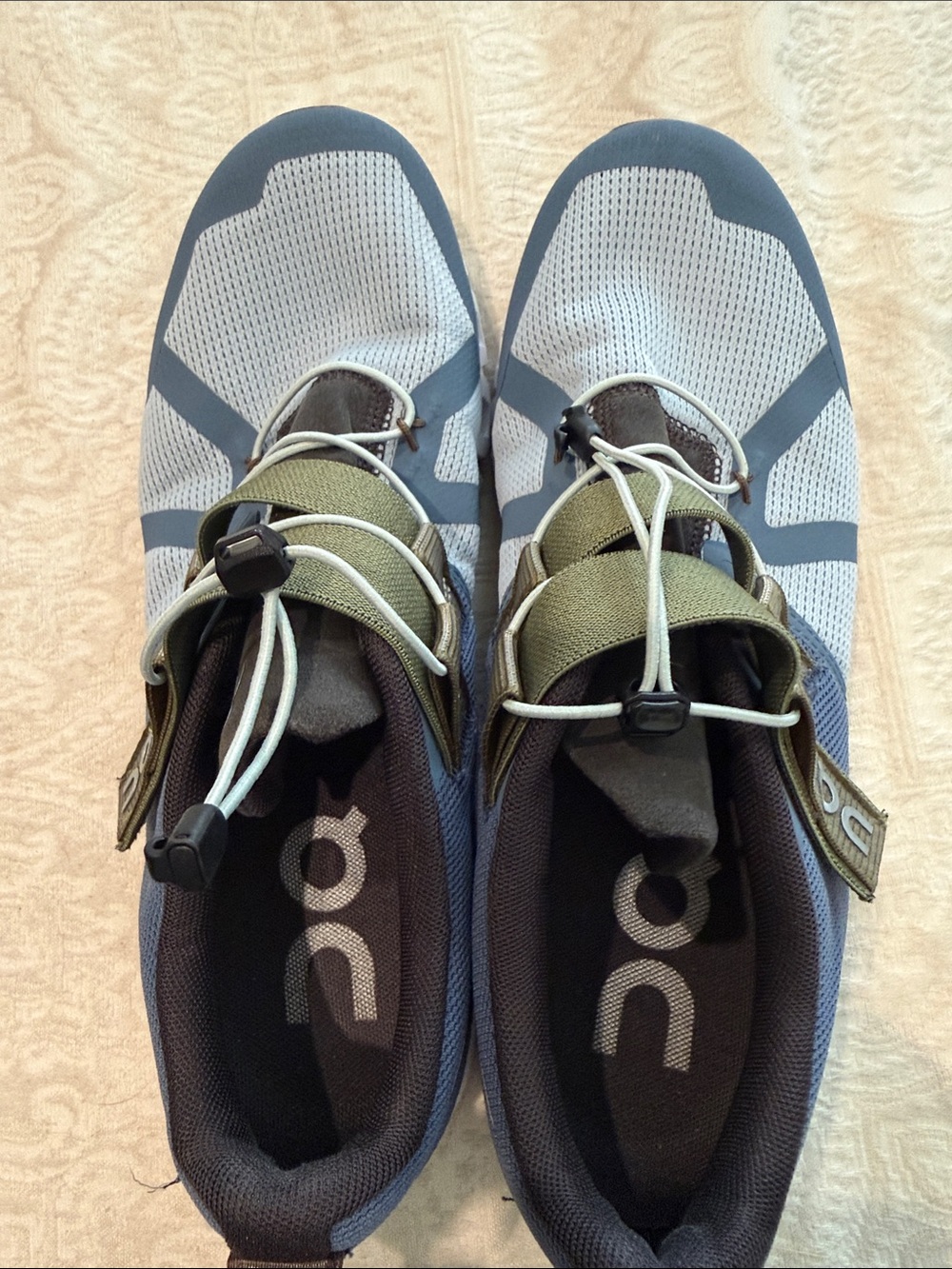 On Running Men’s Athletic Shoes in Blue and Olive
